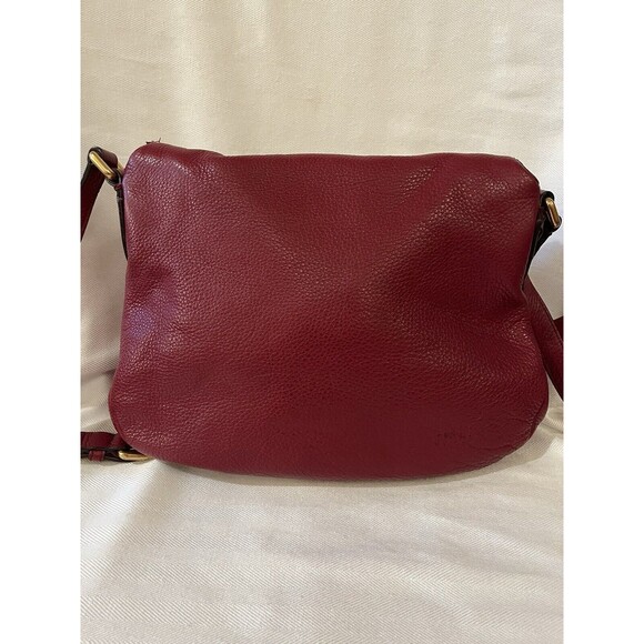Marc‎ by Marc Jacobs Beautiful Burgundy Leather Hobo Shoulder Crossbody Bag - Picture 2 of 11